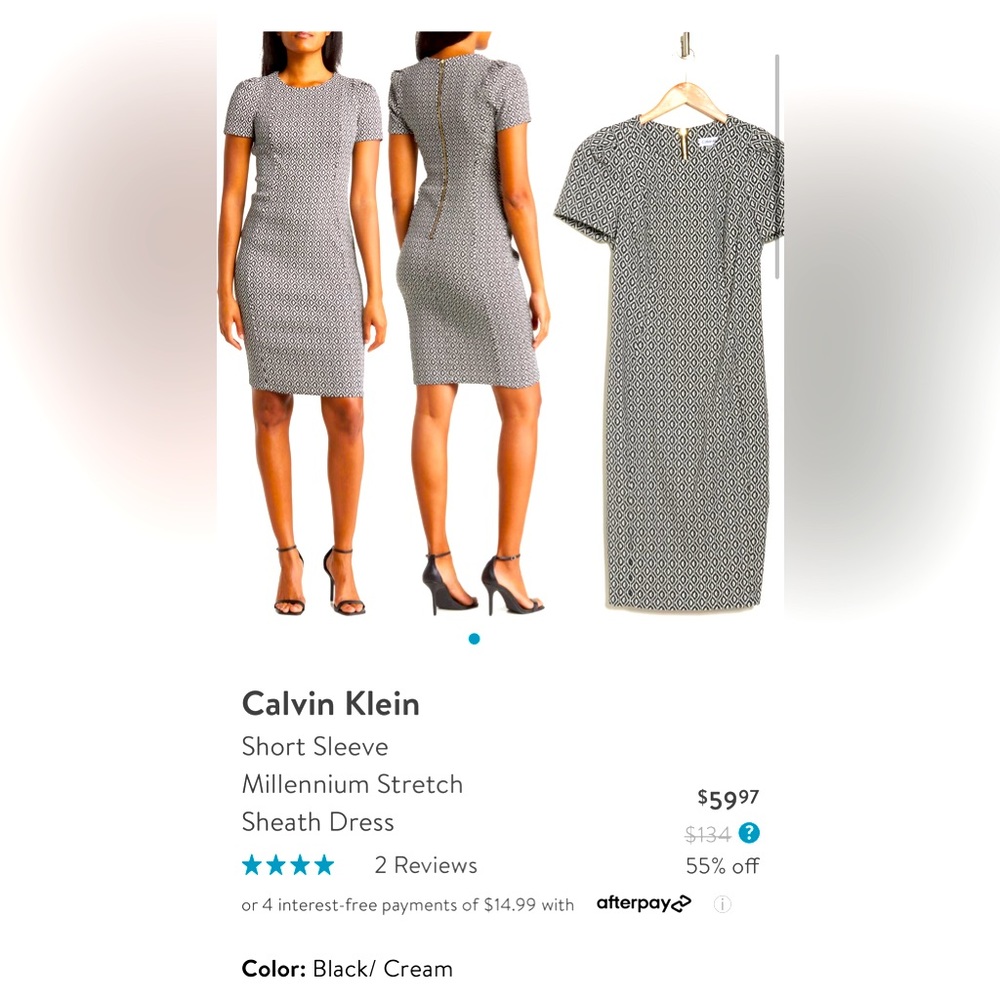 Calvin Klein Stretch Sheath Dress